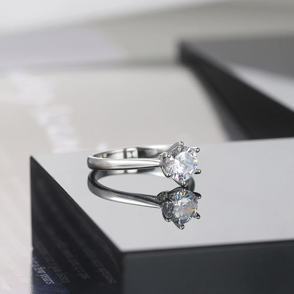 Женское кольцо с фианитом 3 цвета KCR033|Обручальные кольца| |