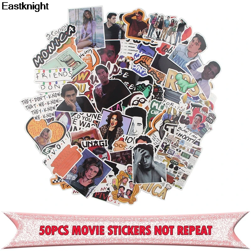 50 шт. креативный значок друзья ТВ шоу декоративные наклейки сделай сам