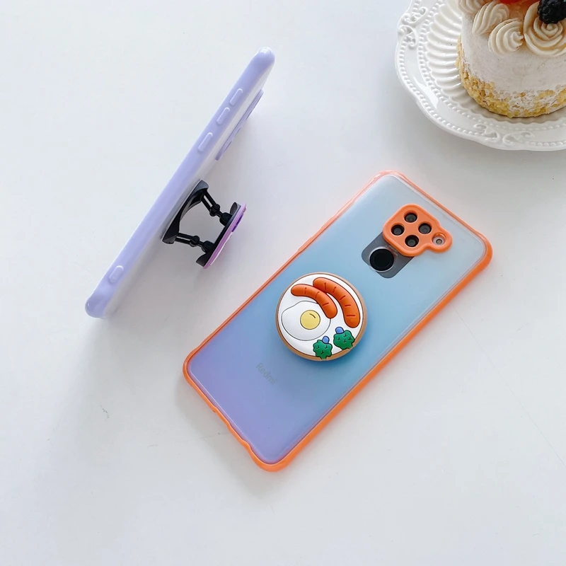 cartoon phone holder case for xiaomi redmi 9 9a 9c redmi note 9 pro note 8 pro note 10 pro poco x3 nfc pro c3 mi 11 lite cover free global shipping