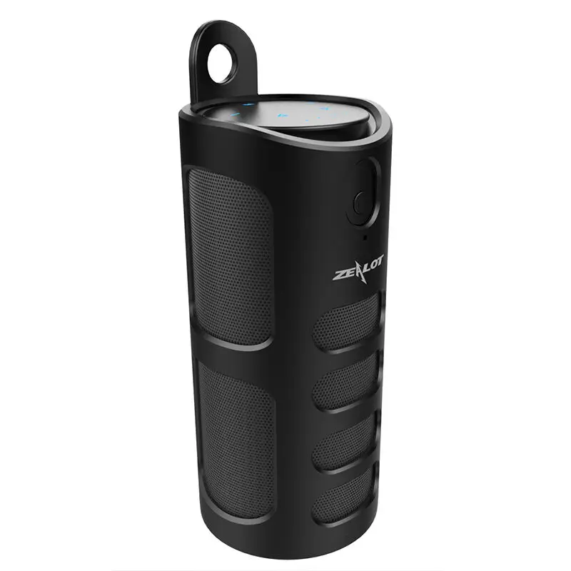 ZEALOT S8 HiFi стерео беспроводной Bluetooth динамик+ внешний аккумулятор с сенсорным управлением наружный сабвуфер Поддержка TF карта AUX Громкая связь