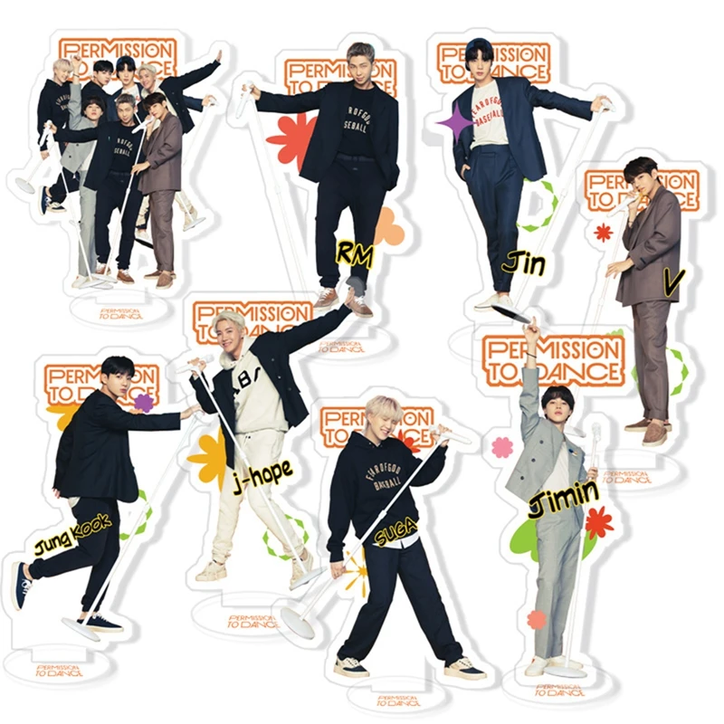 

New Kpop Star Light Acrylic Stand Figure Model Jungkook Jin RM Jimin Suga Jhope V Action Stand Desk Decoration Gift Collection