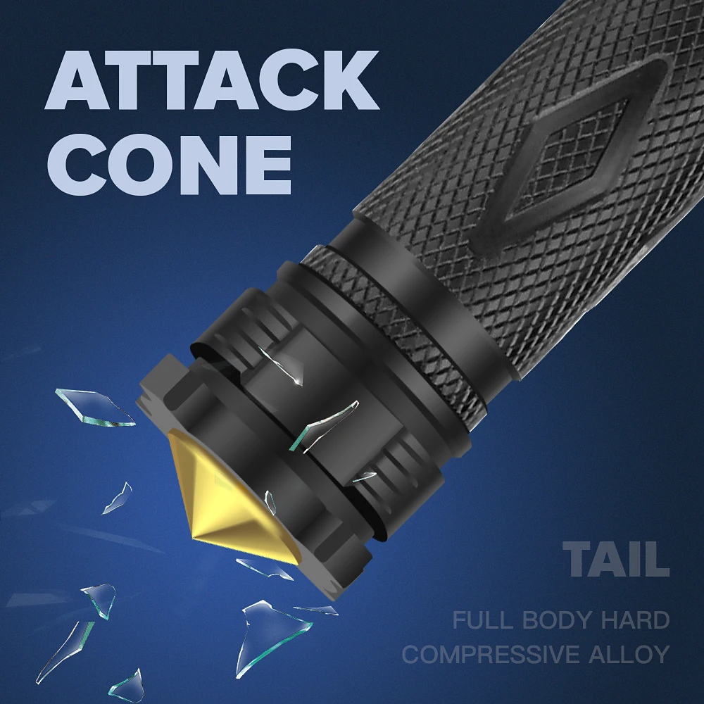 Самый мощный светодиодный фонарь XHP90 с увеличением, тактический фонарь XHP70, перезаряжаемый через USB, водонепроницаемая лампа, 26650 для кемпинга