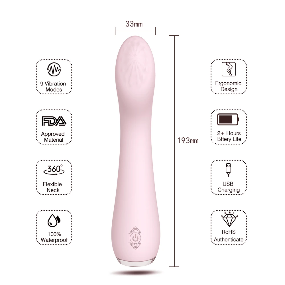 Новый клитор женский Дилдо Вибратор G Spot Стимулятор клитора Телескопический