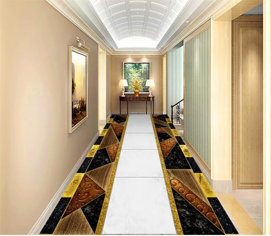 Мраморная плитка геометрический паркет пол пользовательские обои 3d для