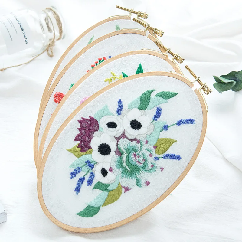 Набор для вышивки сделай сам с цветочным узором начинающих вышивка крестиком