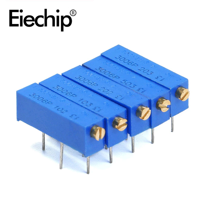 5 шт. подстроечный потенциометр серия 3006P переменный резистор 100R 200R 500R 1K 2K 5K 10K 100K