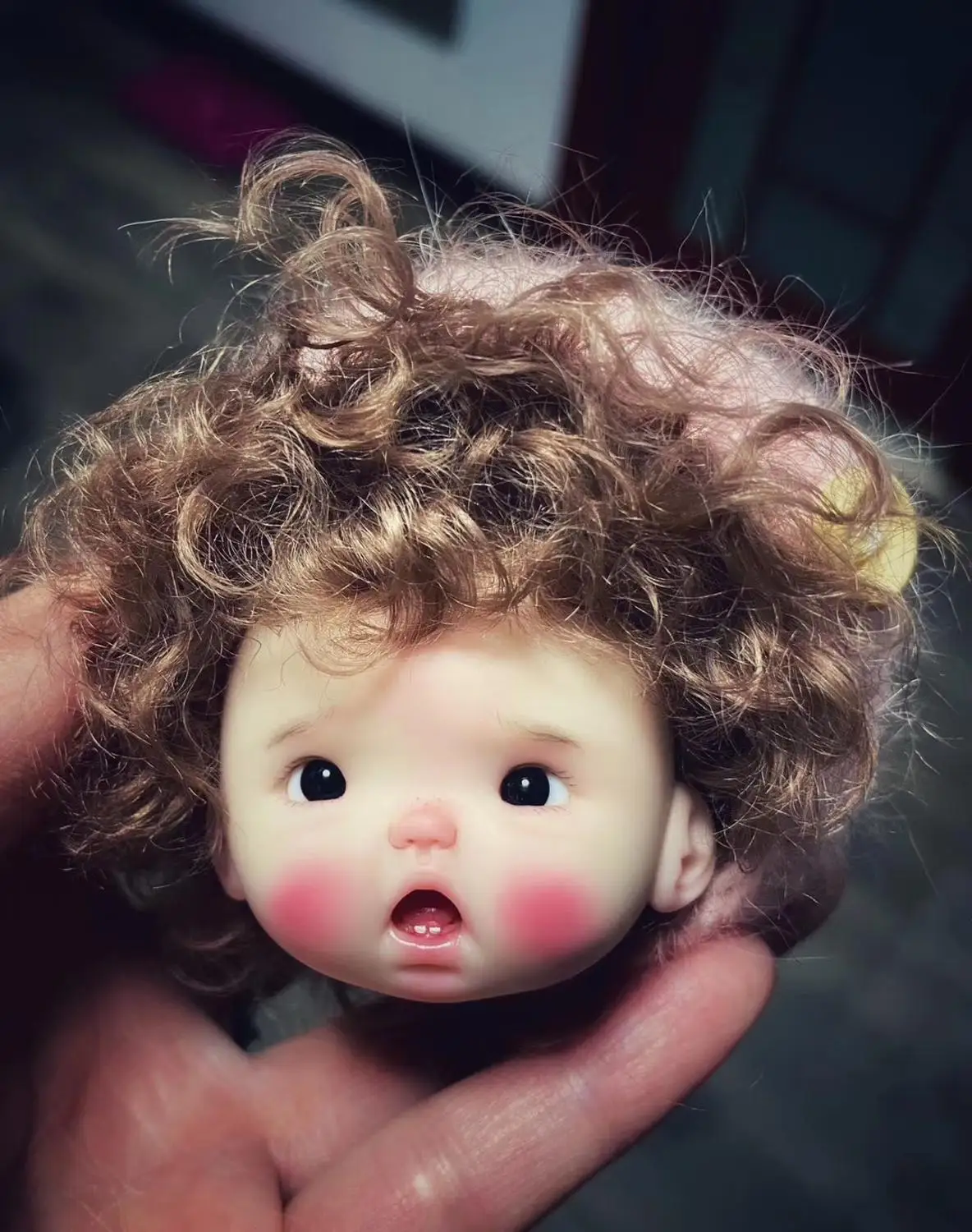 Голова куклы OB11 1/8 BJD голова OB полимерная глина для творчества 20200312 | Игрушки и