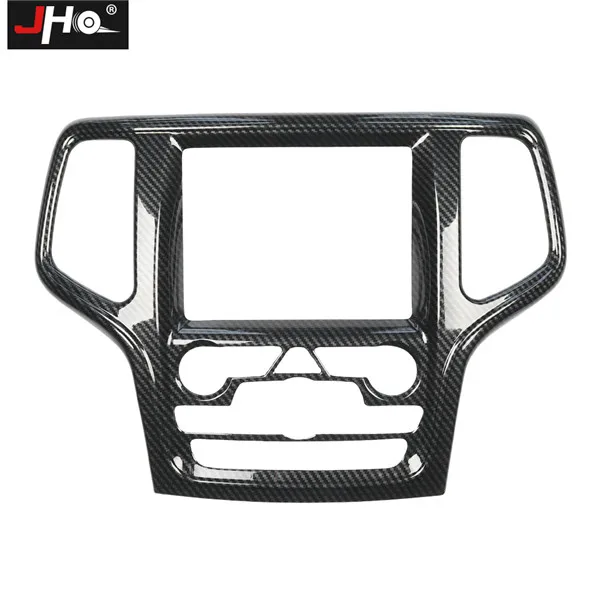 Center Console Panel JHO автомобильные аксессуары, пластиковая накладка из углеродного волокна для- Jeep Grand Cherokee Laredo Limited - Название цвета: Center Console Panel