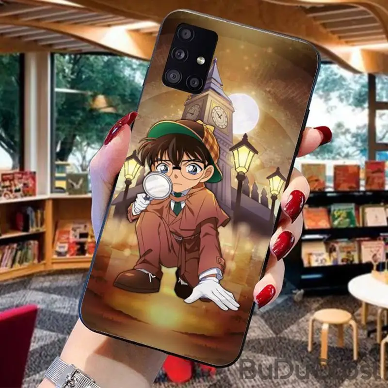 

Hrmes Cute Cartoon Detective Conan Phone Case For For Samsung Galaxy A10 A20 A30 A40 A50 70 A10S 20S A2 Core C8 A30S A50S A31