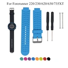 Силиконовый ремешок для часов, сменный спортивный браслет для Garmin Forerunner 220230235620630735XT Approach S20 S5 S6