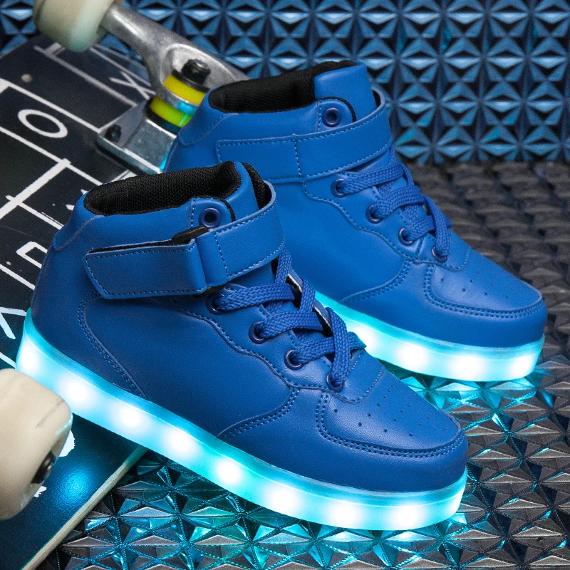 

High Quality LED Light Sock Sneaker Illuminated Baby Sneakers Children Luminescence Walking Baby Soft Soled Shoes Size 25-37