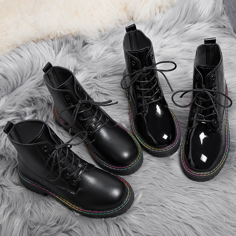 Женские ботинки коллекция 2019 года зимняя обувь женские зимние Martin из