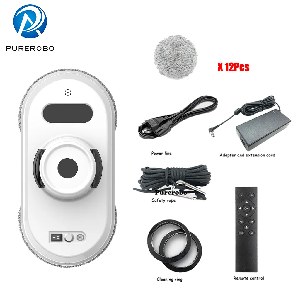 

Робот для окон Purerobo R3 для дома, умный, с защитой от падения, с высоким всасыванием, Электрическая Мойка, вакуумный робот