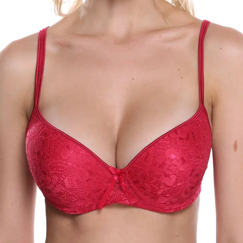 Beauwear, однотонный белый кружевной бюстгальтер для женщин, чашечки A, B, C, D, комфортная форма, чашечки, нижнее белье, женский сексуальный бюстгальтер без подкладки, пуш-ап, бюстгальтер на косточках - Цвет: Wine Red