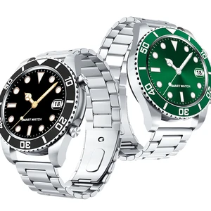 luxury fashion steel strap watch men smart watch ip68 waterproof menswatch for rolex bluetooth call watches android ios huawei free global shipping