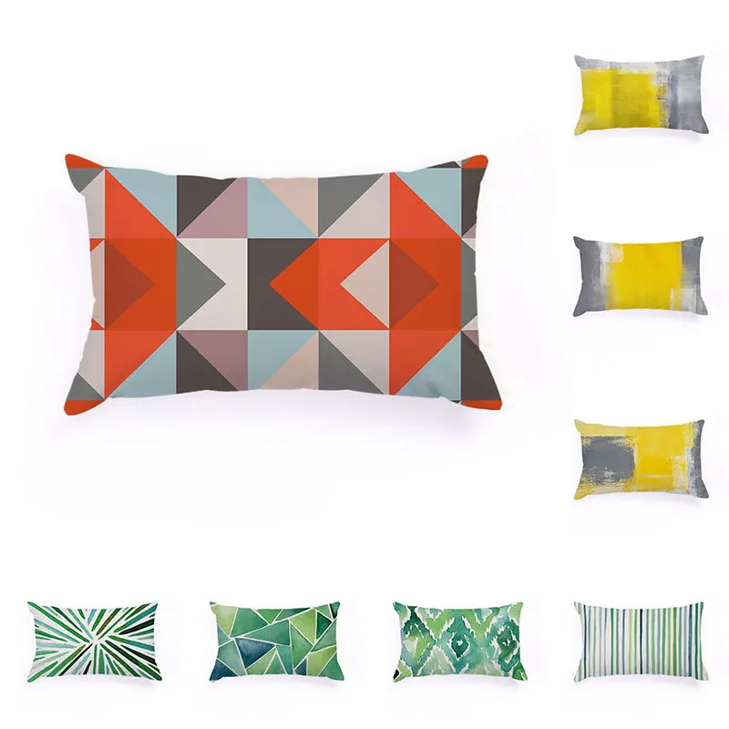 

2021 Новое поступление геометрические волнистые наволочки крест прямоугольная плюшевая наволочка Декор для дома диван подушка для сна 30x50 см