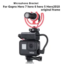 Крепление для микрофона Адаптер для Gopro 3,5 мм Mic адаптера Холодный башмак продлить крепление для экшн-камеры Gopro Hero 7 6 5 чехол крепления