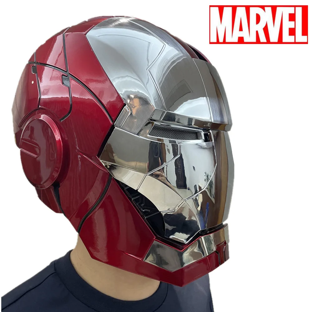 

Marvel Cosplay Iron Man Mk5 Helmet Electric Multi Piece Opening Closing Chinese English Bilingual Voice Remote Control Adult Toy