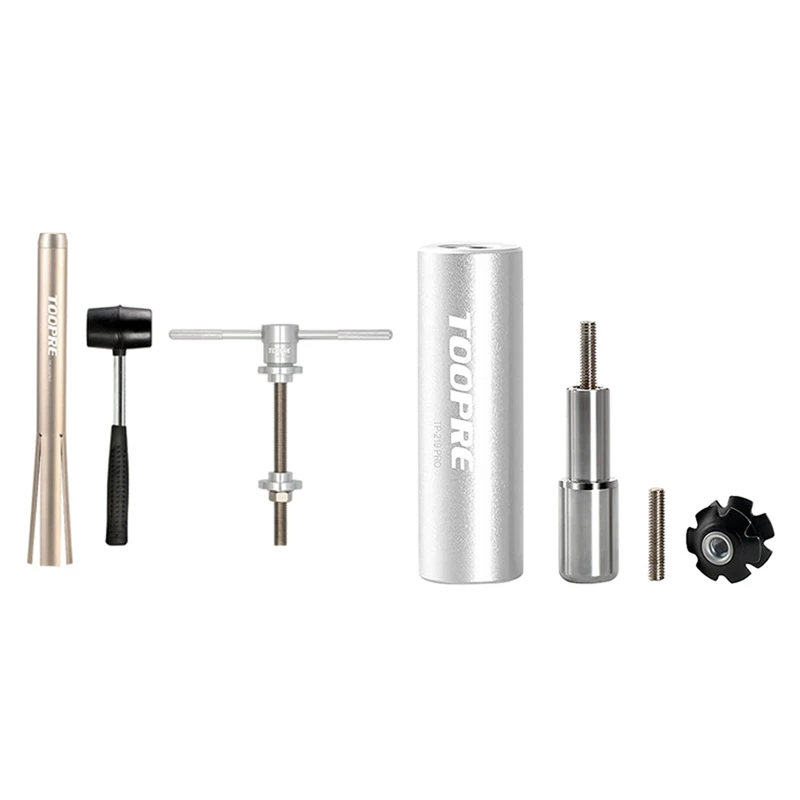 

TOOPRE Bicycle Headset Installation Removal Tools with Bike Repair Tool Universal Front Fork Setter Kit