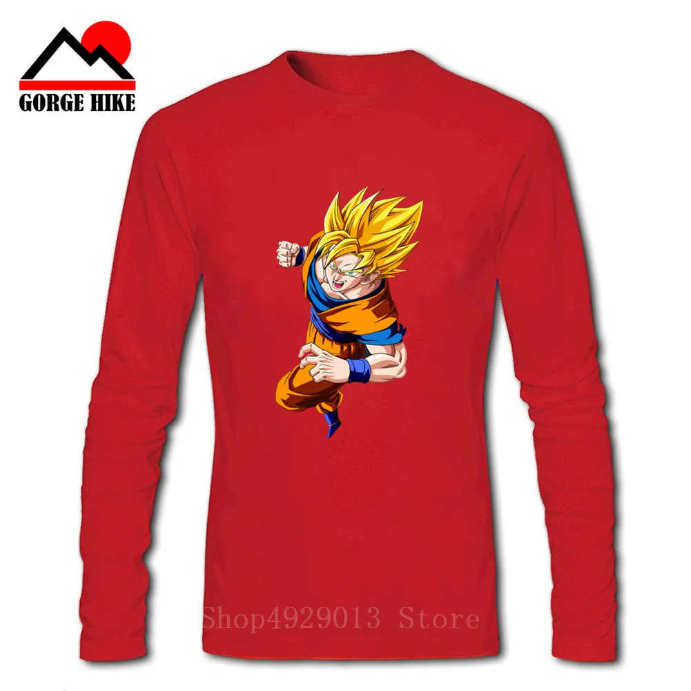 3D Dragon Ball Z футболка Goku с длинными рукавами и круглым вырезом летняя сайан вежета