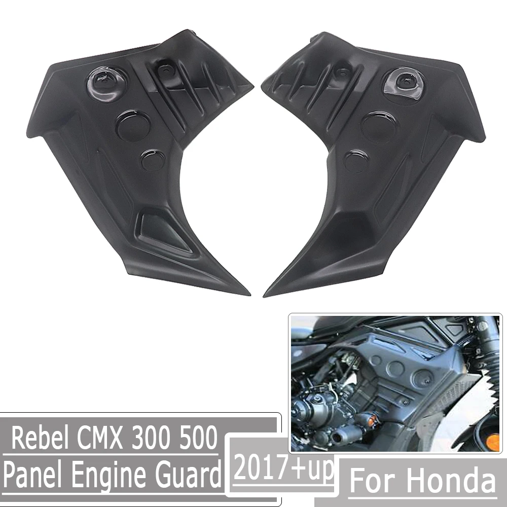 

CMX300 CMX500 Side Cover Cowl Fairing Belly Pan Fender Under Body Frame Black for Honda Rebel CMX 300 500 2017 18 2019 2020 2021