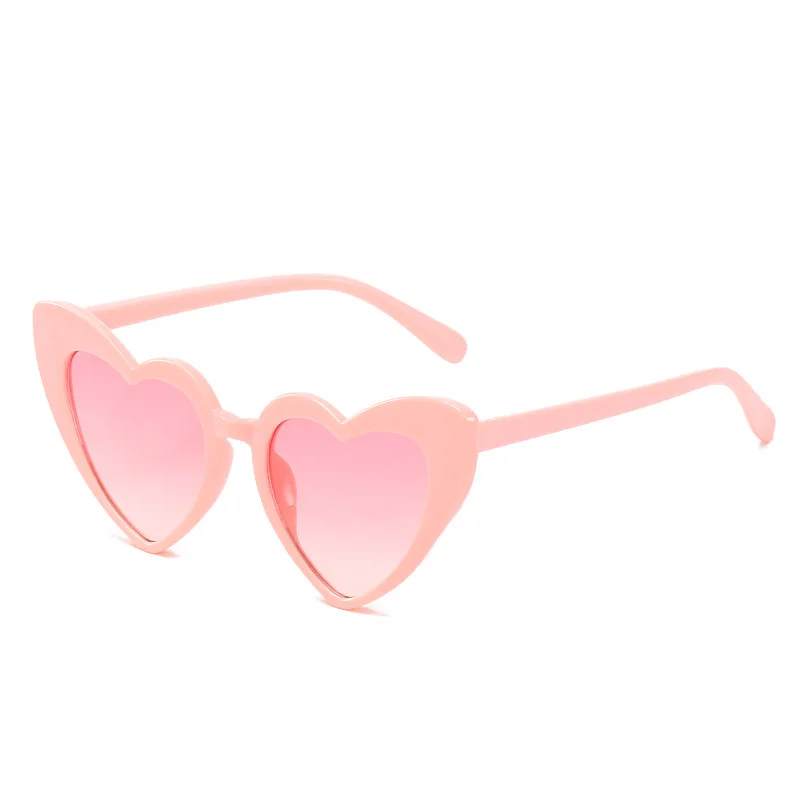 Kids Heart Shape Sunglasses Fashion Love Heart-Shaped Sun glasses Personalized Girls Eyewear Shades Cute Lovely UV400