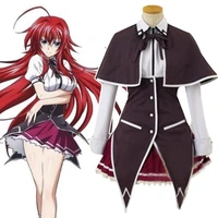 anime high school dxd rias gremory cosplay kostuum anime rias cosplay wigs shoe party costume womens uniforms halloween costume