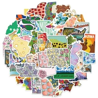 103055pcs colorful continent plate waterproof stickers luggage guitar skateboard waterproof classic toy kid toy sticker gift