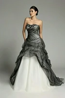 free shipping robe de mariage crystal beading 2020 sweetheart a line black pleat vestido de noiva mother of the bride dresses