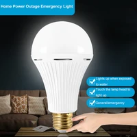 e27 5w 7w 9w emergency light led smart bulb rechargeable light for outdoor lighting