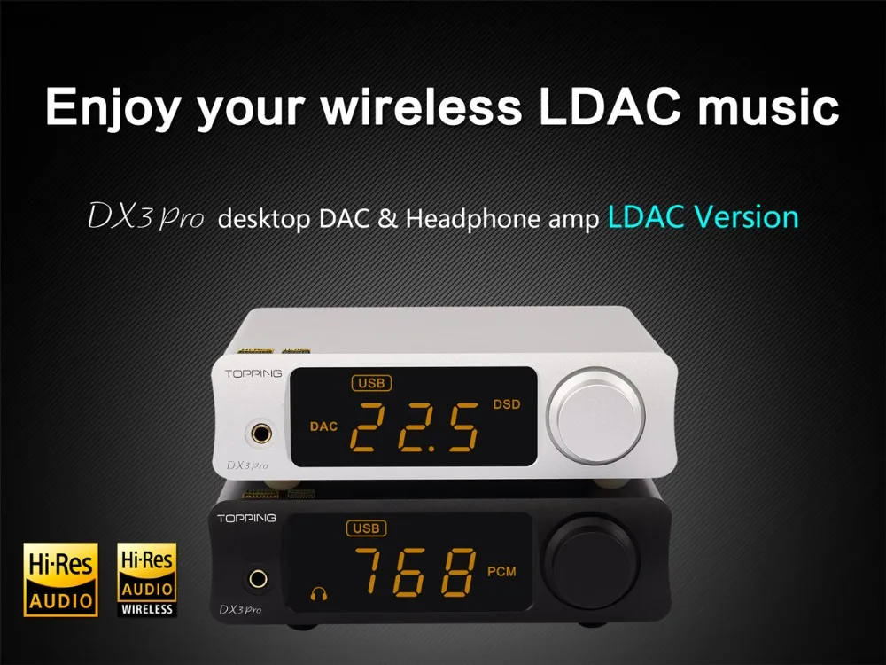 Топпинг DX3 Pro LDAC Edition AK4493 TPA6120A2 Hifi USB Bluetooth DSD512 ЦАП усилитель для наушников