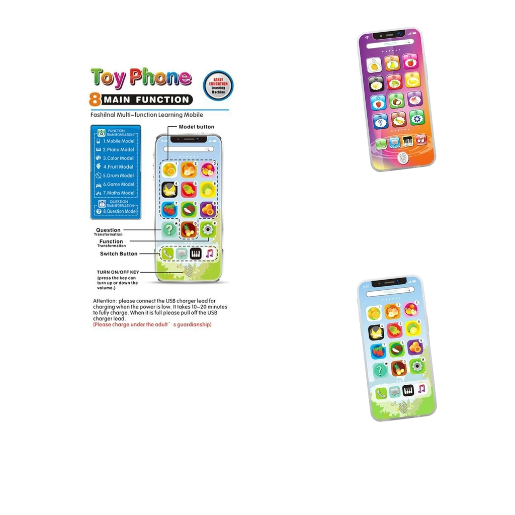 Детская интерактивная игрушка "Мобильный телефон" - с функцией звука и воспроизведения музыки.