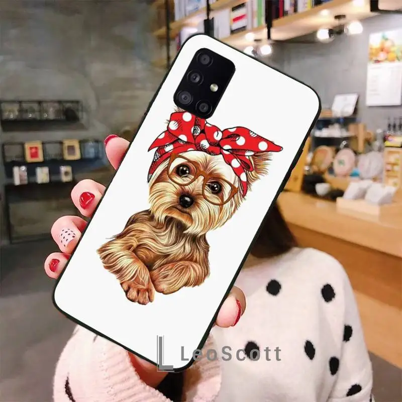 

yorkshire terrier dog Phone Case For Samsung A32 A51 A52 A71 A50 A12 A21S S10 S20 S21 Plus Fe Ultra