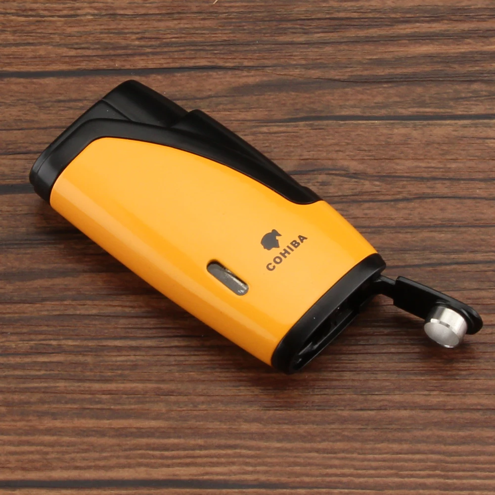 Мини зафонарь Галка COHIBA карманная креативная Бутановая газовая зажигалка 2