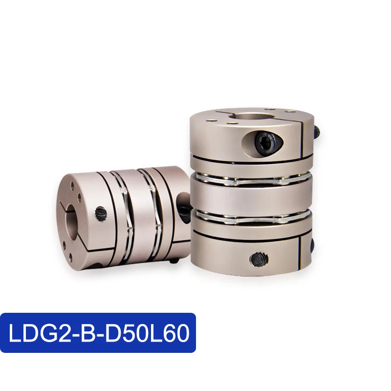 

Cloweit D50L60 8 Screws Rigid Double Disc Flange Coupling Flexible CNC Motor Shaft Coupler