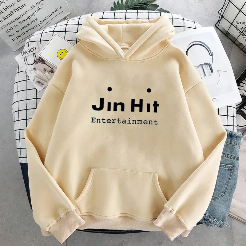 

FAKUNTN Entertainment Winter Hoodie Loose Sweatshirt Ladies Harajuku Kawaii Letter Long Sleeve Pullover Oversized Hoodie Women