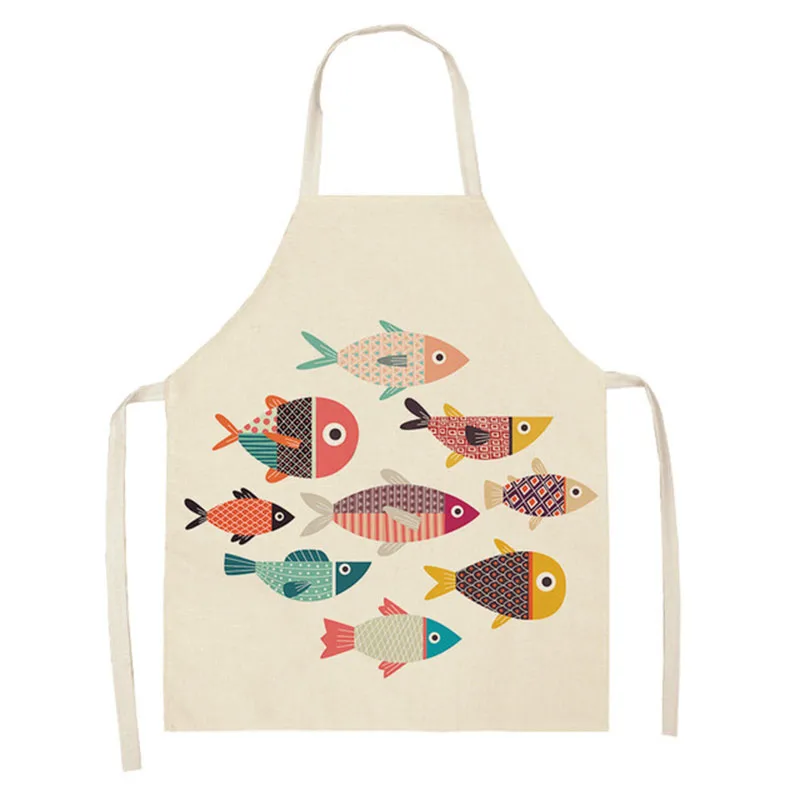 

1 Pc Waterproof Cooking Apron Household Anti-fouling Scarf Apron Chef Kitchen Housewife Apron Oil-proof Cotton Linen Unisex