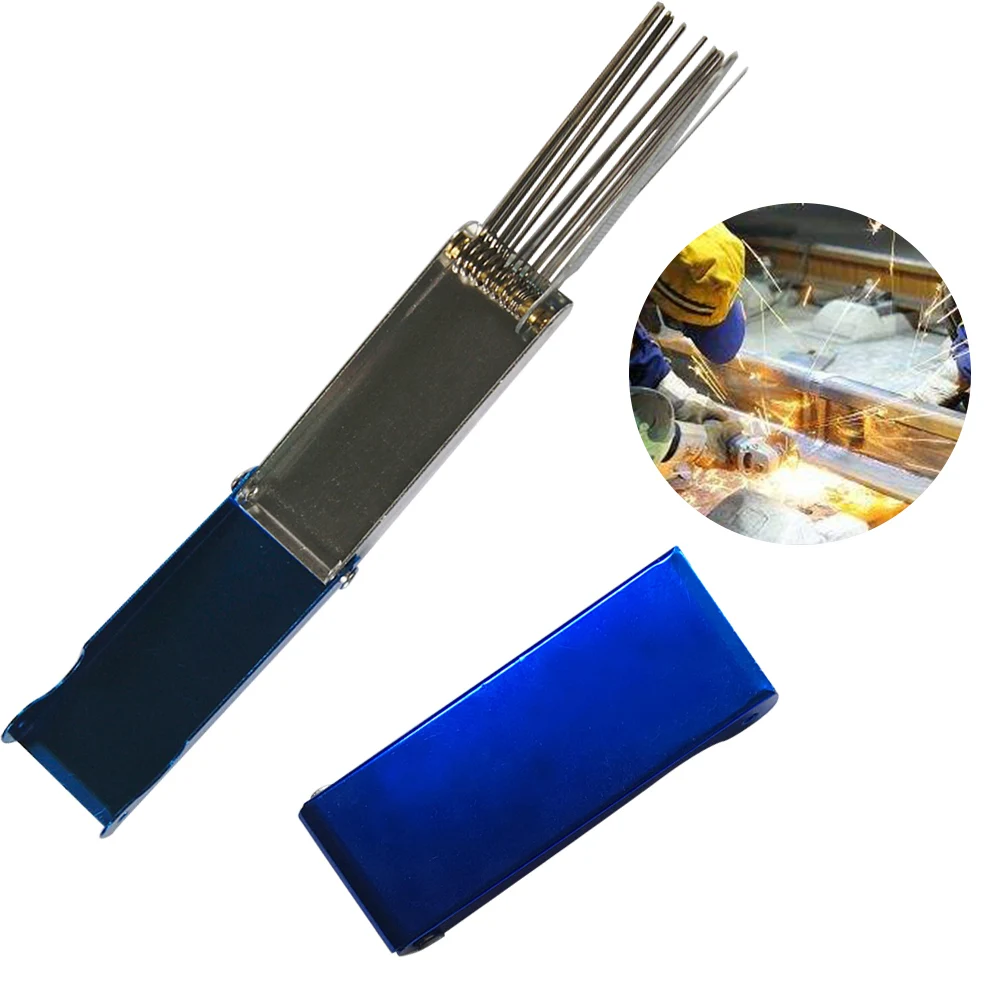 

Портативный наконечник для пилки 13 в 1, голубой инструмент для чистки сопел из нержавеющей стали, игла, Сварочная горелка, мини алюминиевый ч...