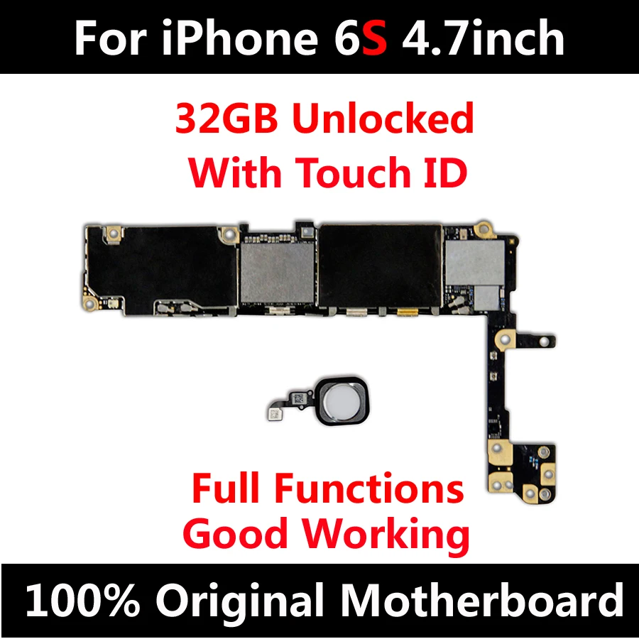 Новое прибытие Заводские разблокировать материнская плата для iPhone 6S 4 7 дюймов 32