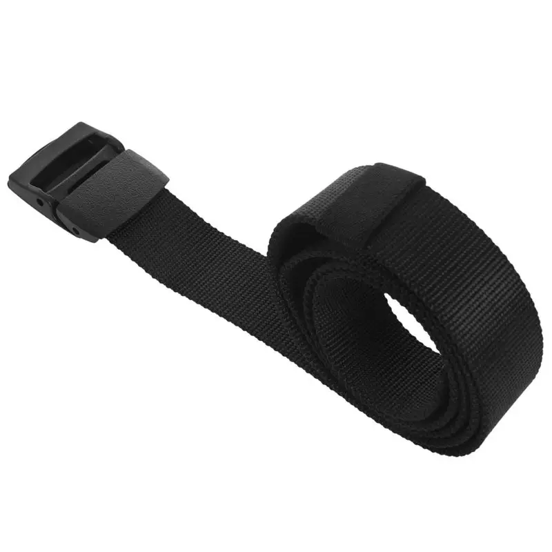 Мужская Мода Спорт на открытом воздухе нейлон пояс Холст Веб-ремень черный |