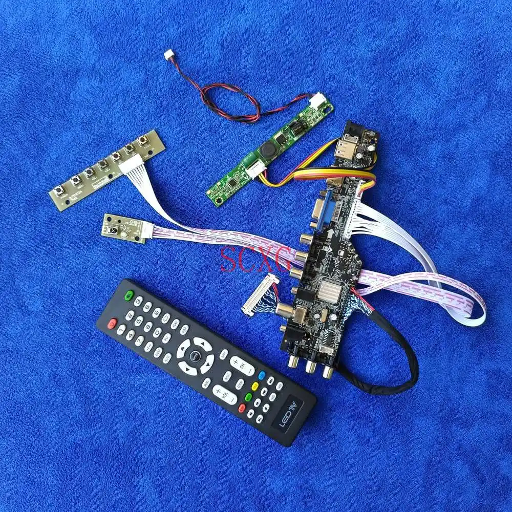 

Светодиодный ЖК-дисплей DIY Kit цифровой сигнал 30-контактный LVDS 1920*1080 подходит M215HAN01.0/M215HAN01.1 AV VGA USB HDMI совместимых с Дисплей управляющая плата