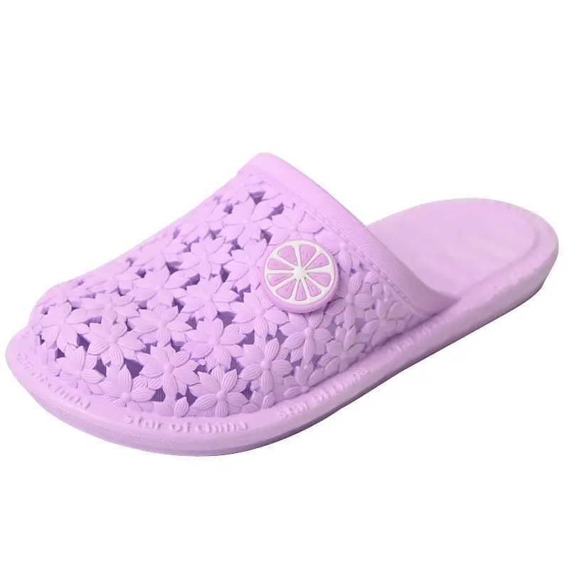 

Women Clogs Jelly Sandals Home Non-slip Summer Hole Shoes Female Flat Slippers Plastic Female Girls Waterproof EVA Garden Shoes