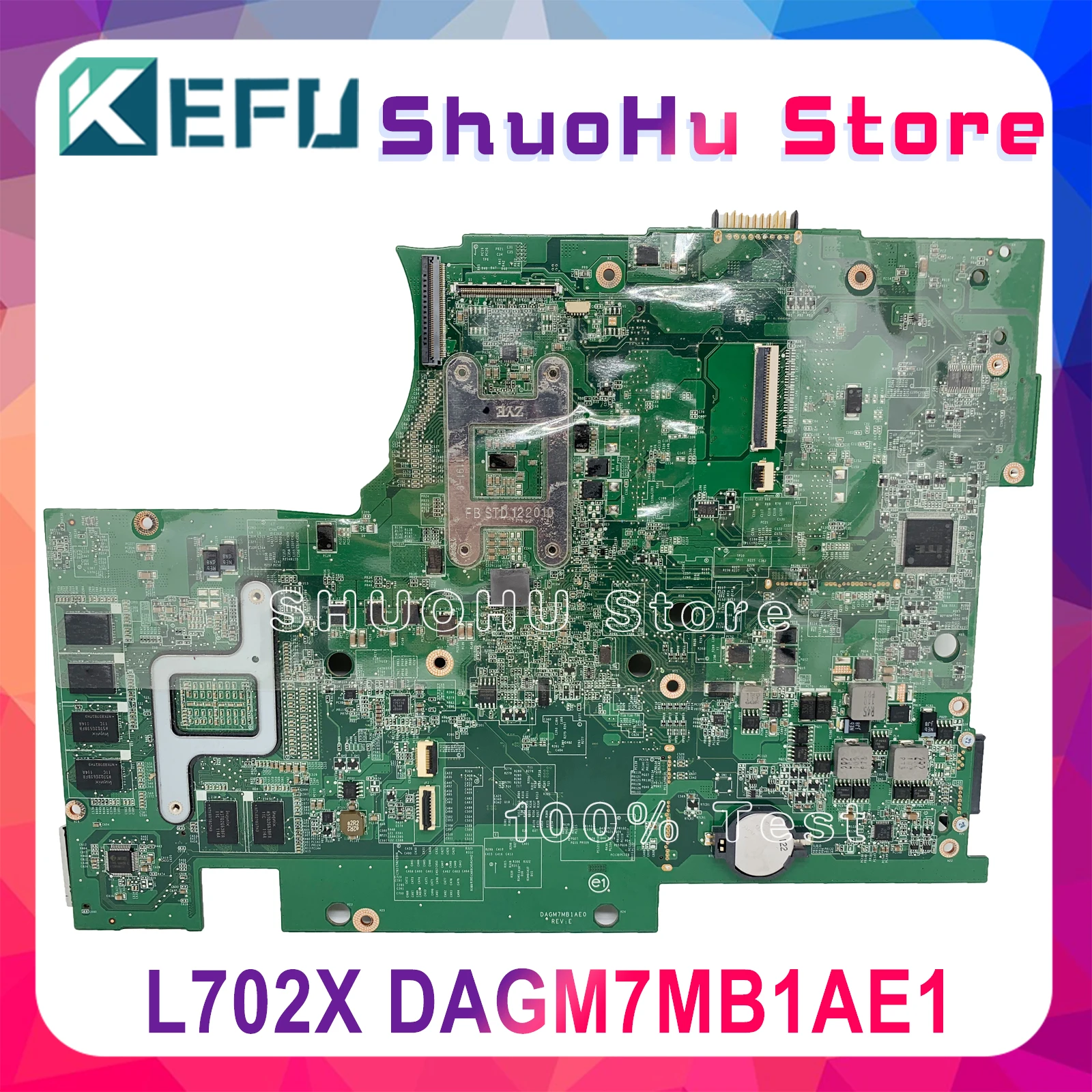 

KEFU DAGM7MB1AE1 motherboar For dell L702X L701X Laptop Motherboard CN-0YW4W5 0YW4W5 YW4W5 GT555M 3GB HM67Tested 100% work