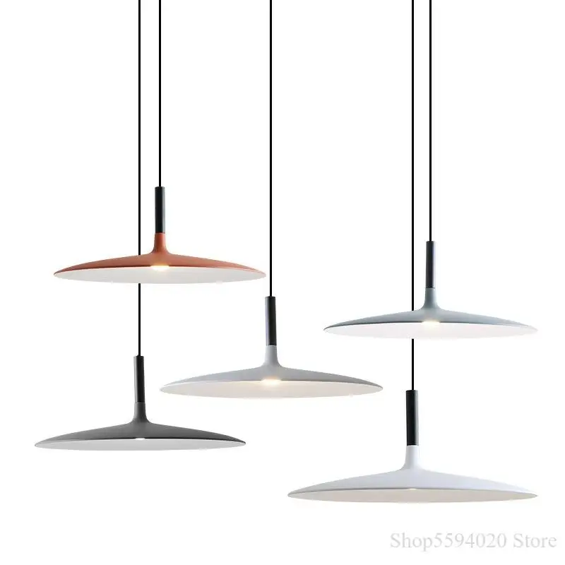 

Modern Led Aplomb Pendant Lights Designer Minimalist Dining Room Simple Creative Loft Industrial Style Coffee Bar Table Lamp