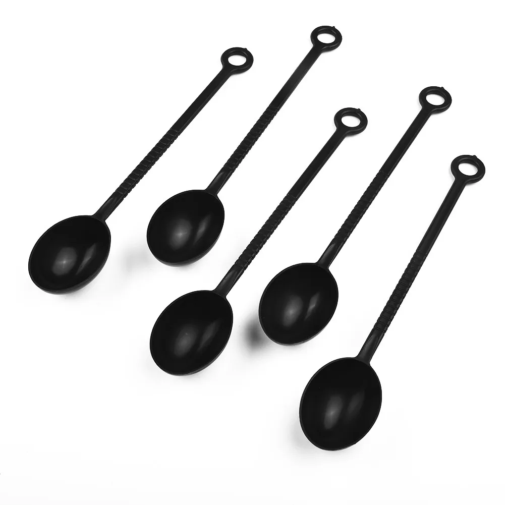 

Pratical Tea Spoons 21cm Length Bendable Brown Color Durable Ice Cream Milk Powder