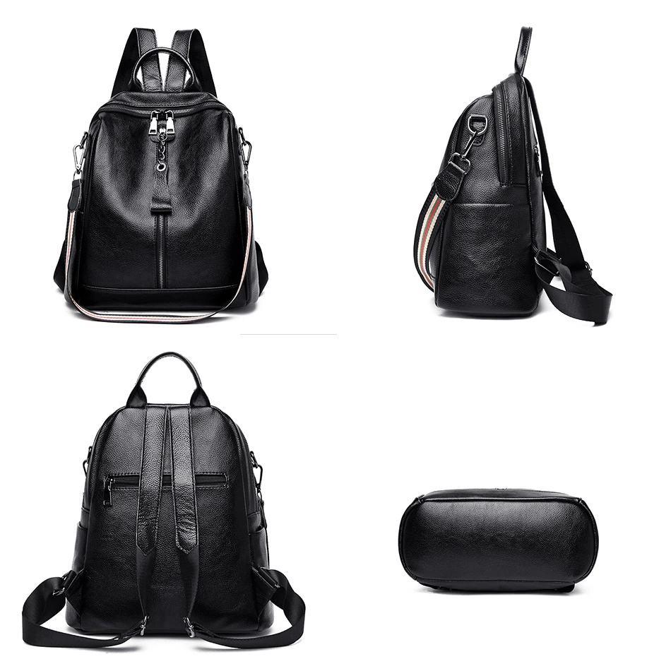 Женские дизайнерские рюкзаки из высококачественной кожи винтажные школьные