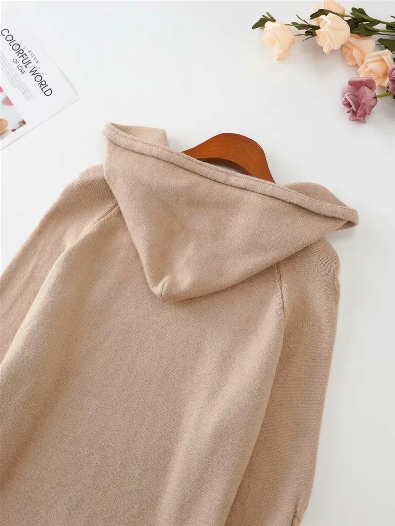 

HSA Hoodie Knitted Autumn Pullover Sweaters Women 2020 Harajuku Ladies Pullover Solid Basic Jumper Long Sleeve Female Sweater