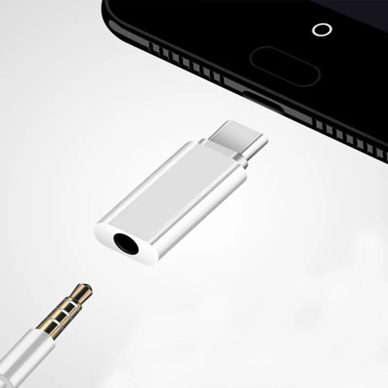 50-100Pcs Type c headset adapter type-c audio cable 3.5MM for Huawei Xiaomi mobile phone | Мобильные телефоны и