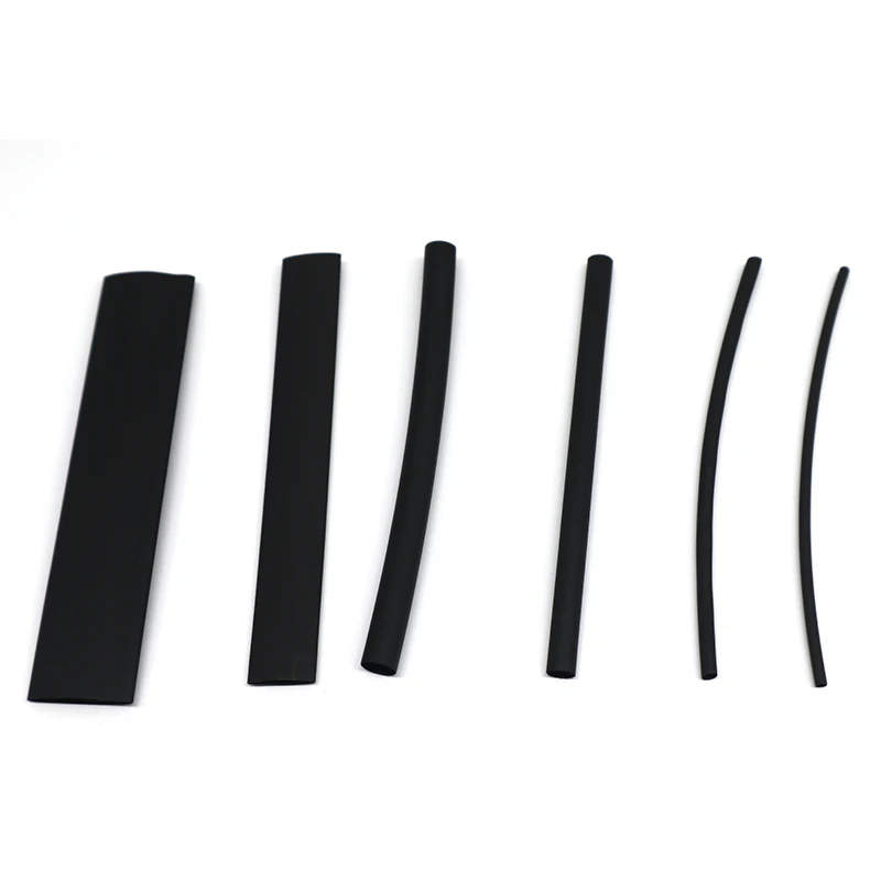 100 шт. черная термоусадочная трубка термоизолированная пластиковая