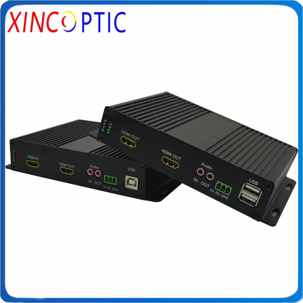 1Ch HDMI с Loopout + 1 0 USB мышь и клавиатура SM SX 3G 20 км LC SFP 4K KVM волоконно-оптический